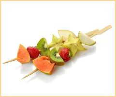 Obst- und Gemüsespieße